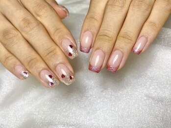 ミューズ ミューズ(Muse Muse)/ラメグラデーション×フレンチ