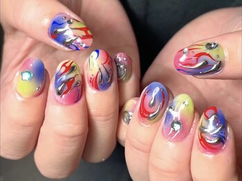 ツメ(2me)/派手ネイルアート