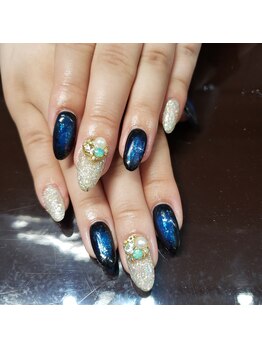 ネイルキュート アンド クールラッシュ 亀有店(nailcute & CoolLash)/キラキラ