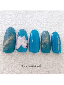 ノアブルーバードネイルズ(Noah' bluebird .nails)/Noah'オリジナル初夏ネイル＊b＊