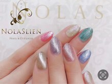 ノーラスリエン 銀座(NOLASLIEN)/カラフルマグネットネイル 銀座