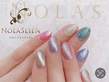 ノーラスリエン 銀座(NOLASLIEN)/カラフルマグネットネイル 銀座