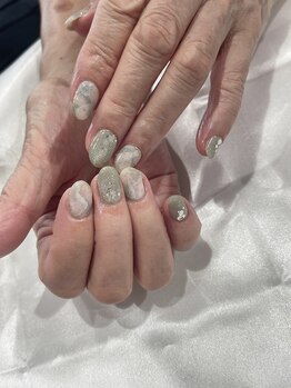 アマランス(Amarans)/秋お勧め大理石ネイル