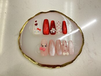 クイーンズネイル(Queeens nail)/秋ネイル　ドットネイル
