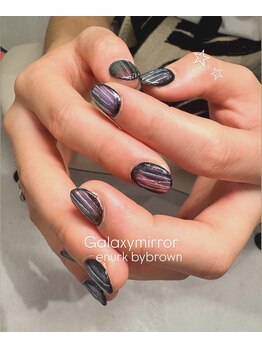 エヌーク バイ ブラウン(enurk by Brown)/Hand★ギャラクシーミラーネイル