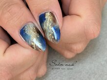ソアンネイル(Soan nail)/ブルーブラウンニュアンス