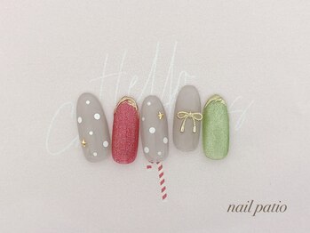 ネイルパティオ 浦和店(nail patio)/クリスマスネイル ¥9,980