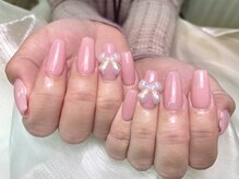 アヤメネイル/可愛いリボン