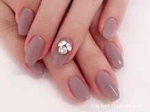 ミケ/ワンカラー＋Vカットストーン