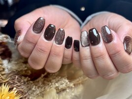 濃いめブラウンカラーで大人に♪