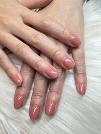 オフィスネイル♪コーラルピンク