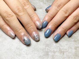 アシメニュアンスネイル