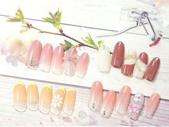 ヴィーナネイル 呉店(VinaNail)/3月定額アート シンプルコース