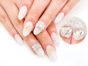 ネイルコレクション ピンク(Nail Collection Pink)/ホワイトネイル・変形ハート