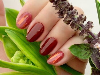 スタンダード アイネイル/ボルドージェルネイル￥8800