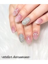 アトリエハルミナ バイ バラ 三島店(atelierharumina by valla)/ベイビーブーマで清楚ネイル