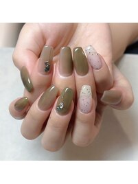 カーキ縦グラデーション