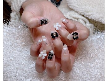 レアネイル 新宿(le'a nail)/リボンネイル