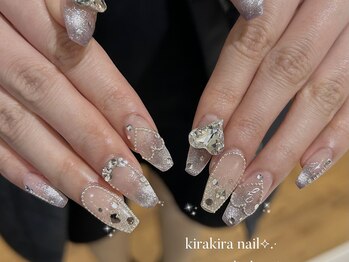 リンドネイル バイ モカ アンド ララ(Lind nail by moca and LaLa)/【mian】キラキラネイル