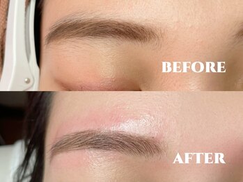 マイラッシュ 草津店(my lash)の写真/眉もお手入れする時代！お得に次世代まつ毛パーマと美眉ワックスのセットで一度に２つの美を手に入れる☆