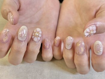 ネイルサロン ドゥ(Nail Salon Doux)/【ラテリア】ぷーっくりフラワー