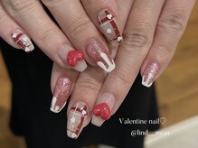リンドネイル バイ モカ アンド ララ(Lind nail by moca and LaLa)/【mian】バレンタインネイル
