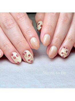 メント トゥ ビー(Meant to Be)/さくらんぼネイル