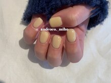 グラム バイ アンド ココ ネイル(GraM by And & coco. Nail)/大人気のバターイエロー☆