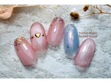 バブル シュガー バイ ネイルクローネ(bublle sugar by.nail crone)/ハートキラキラネイル
