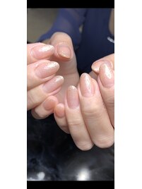 ヌーディなラメグラデ