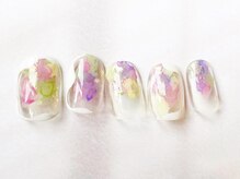 アイネイルズ 梅田店(I nails)/上品水彩アート