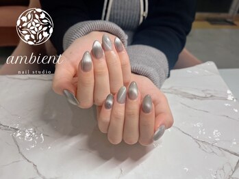 ネイルスタジオ アンビエント 表町店(Nail Studio ambient)/カラーマグネットネイル