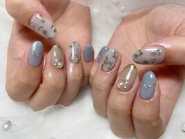 フラワーアートネイル