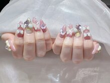 ダイアモンドネイルスタジオ 新宿店(Diamond Nail Studio)/チップ長さだし10本デザイン