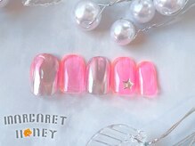 マーガレットハニー 本八幡/ミラーグラデーションネイル