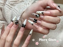モアグラム 池袋東口店(More Glam)/春/ドット/フレンチ/リボン