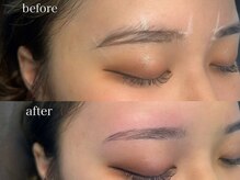 アイブロウドット 川越店(iBROW.)/アイブロウbefore→after