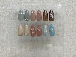 ワンカラー＋２種アート