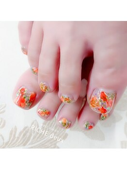 リッシュ ドゥ(RICHE deux)/キラキラ金魚ネイル