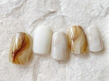 アイネイルズ 梅田店(I nails)/ブラウンオレンジマット￥7700