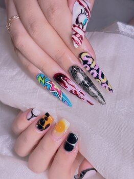 エムズ ネイルサロン(M2)/アシメントリーハロウィン