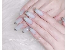 シェリエ(Cherie)/ガラスフレンチ/ブルーグレー