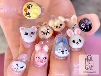 ネイルズガッシュ 大森駅前店(NAILs GUSH)/フィルイン/痛ネイル/推しネイル