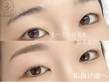 シャルフ(shalf)/眉スタイリング×まつげパーマ