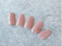 リーチェ ネイルズ(Riche Nails)/ラメピンク+ストーン