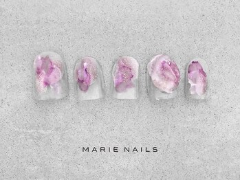 マリー ネイルズ いわきラトブ店(MARIE NAILS)/定額5,000円税込 パープル0825b
