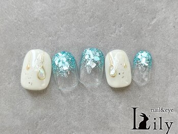 リリー 橋本店(Lily)/ラメブルーネイル☆