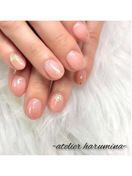 さくらパーツで春の訪れネイル