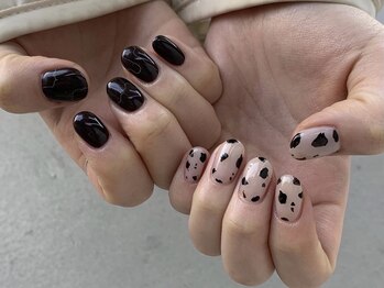 ドレス(Dress nail＆eyelash Lolonois)/ダルメシアンネイルフィルイン