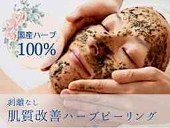 ブラジリアンワックス アンド ブライダルエステ アロマリエの写真/【毛穴&ニキビケア◎】国産ハーブ100%使用★剥離無ハーブピーリングお試し毛穴ザラつきが気になる季節に